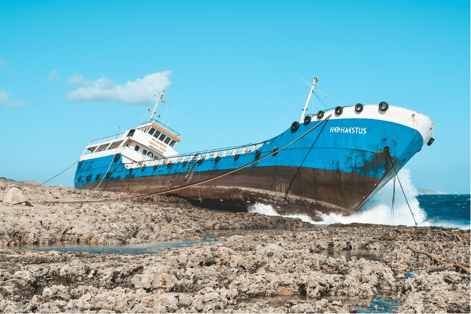 Schiffswrack Hephaestus in Bugibba