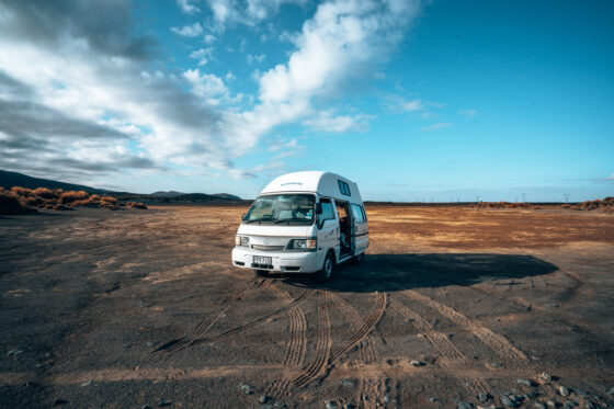 Desert Road in Neuseeland