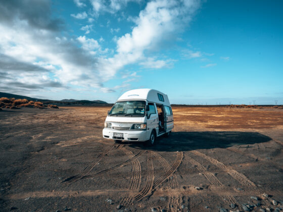 Desert Road in Neuseeland