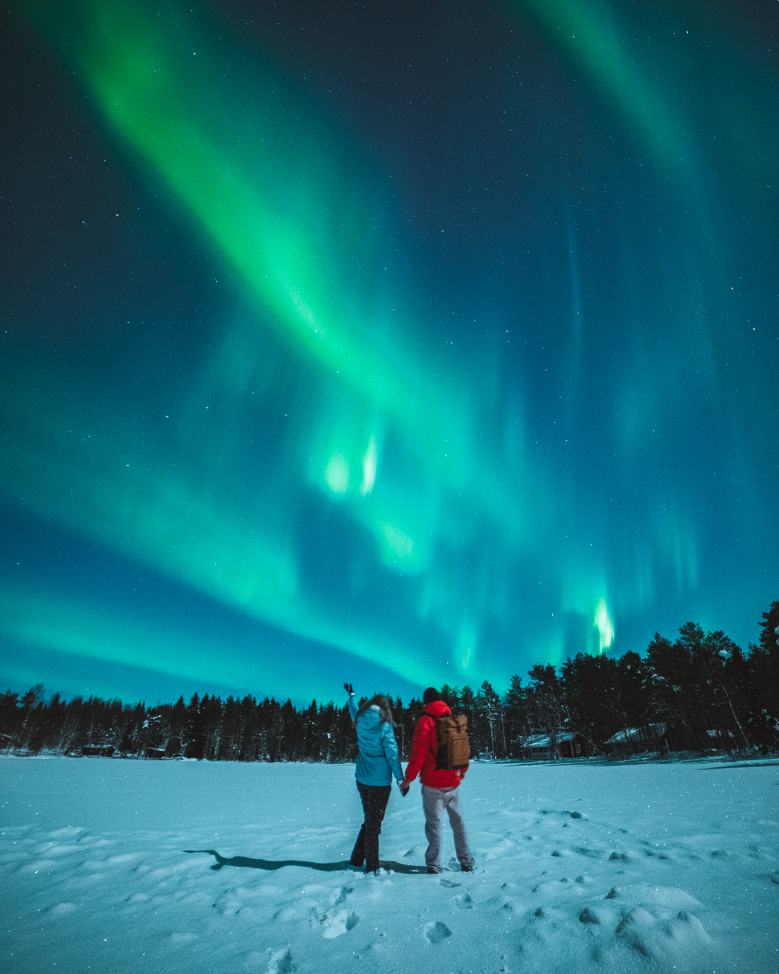 Polarlichter in Finnland