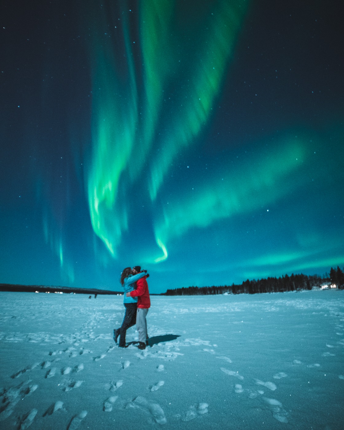 Polarlichter in Finnland