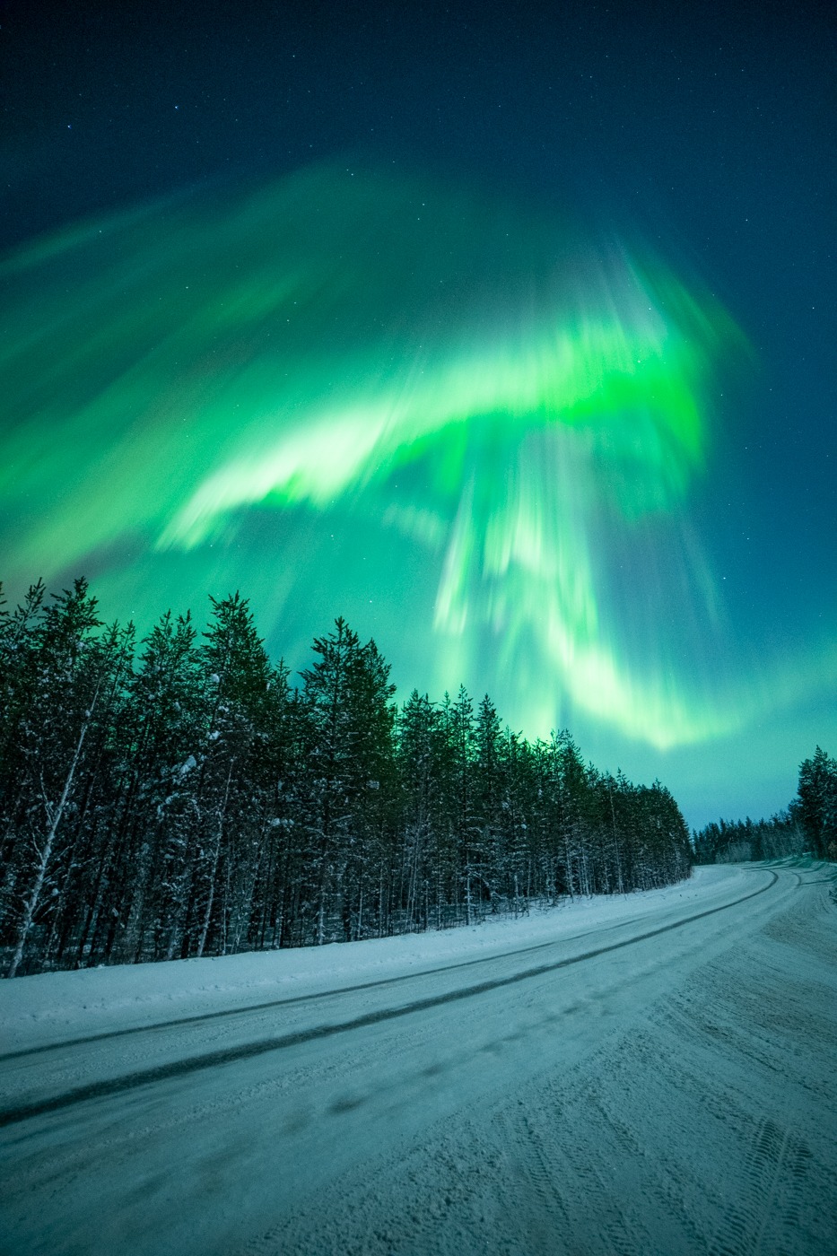 Polarlichter in Finnland