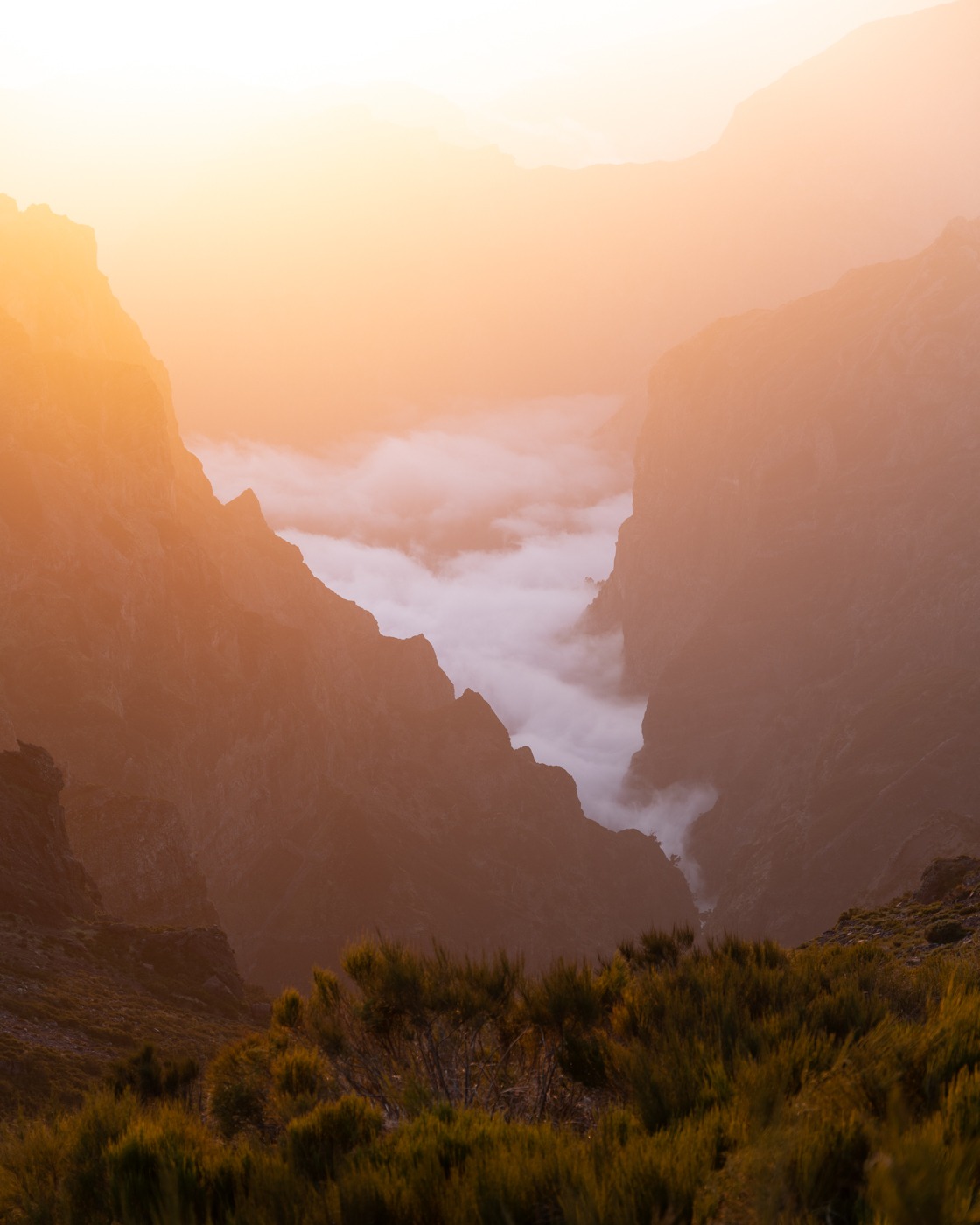 Sonnenuntergang am Pico do Arieiro