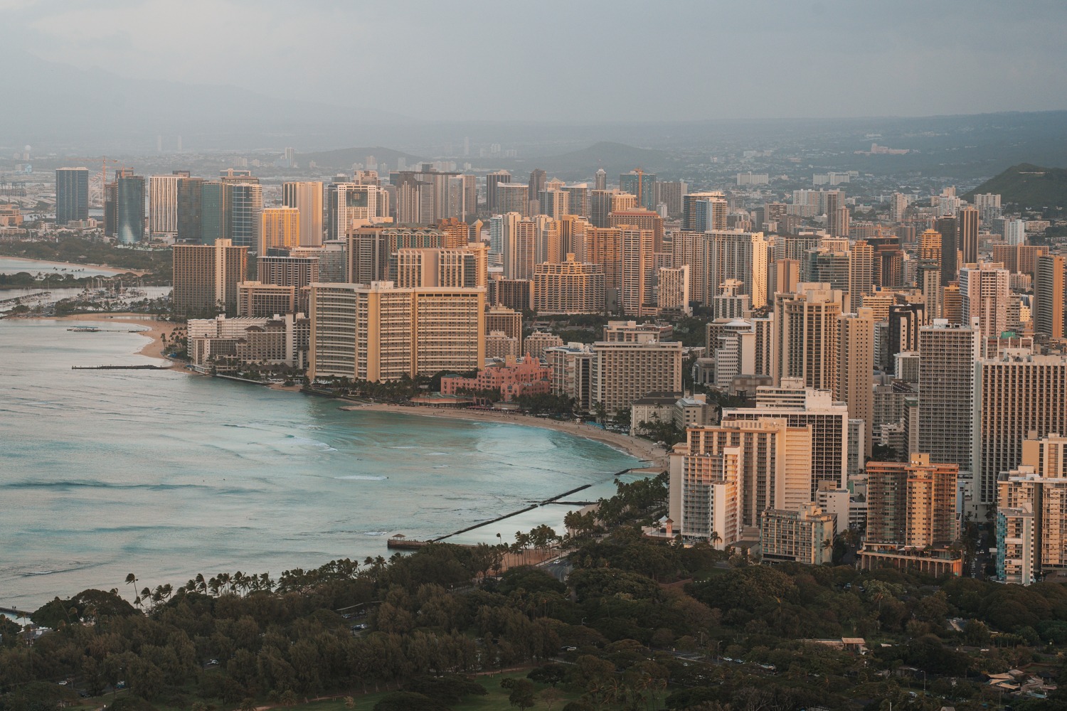 Aussicht auf Honolulu