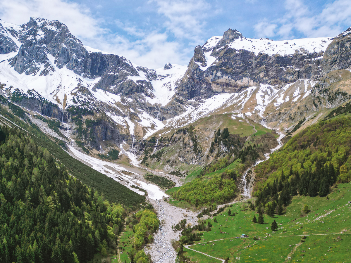 Drohnenbild aus dem Brandnertal