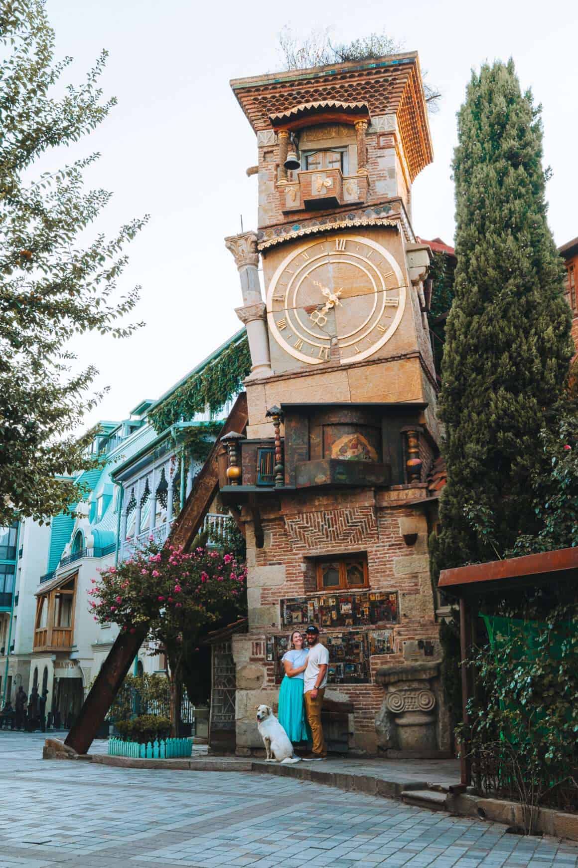 Uhrenturm Tiflis, Georgien.