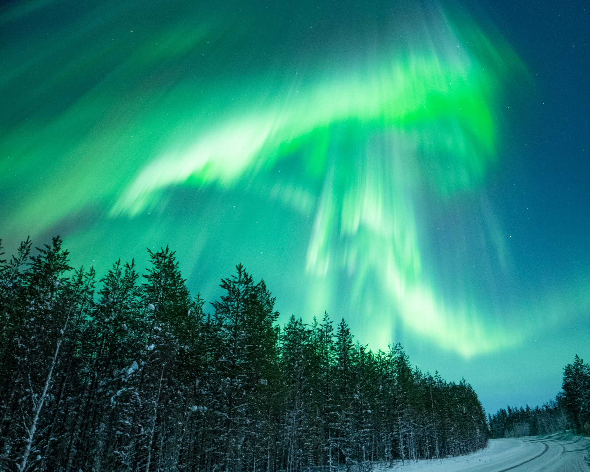 Polarlichter in Finnland